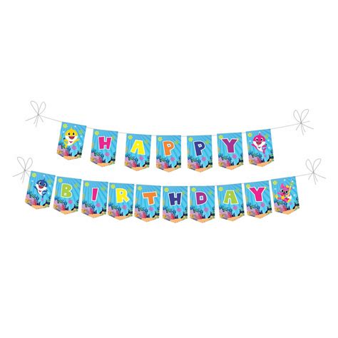 Baby Shark Theme Bunting for Kids Party | Fun Decor Online – PRETTY UR ...
