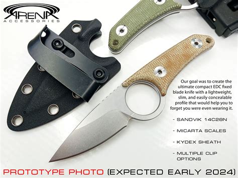 ROUTINE Sandvik & Micarta EDC Fixed Blade Knife with Conceal