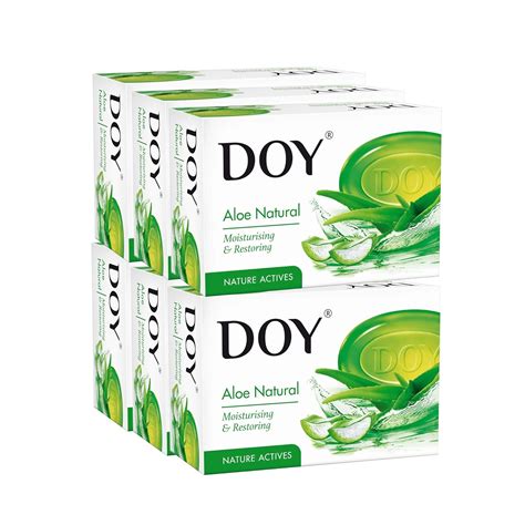 Buy Doy Aloe Natural Soap, 125 g (Pack of 6) Online at Low Prices in ...