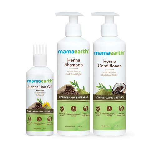 Henna Hair Kit with Henna & Coffee for Premature Greying