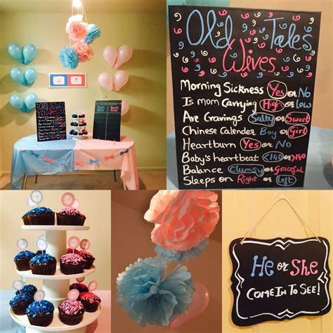 Gender reveal party diy decorations ideas | Simple gender reveal ...