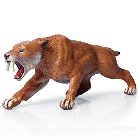 Holzlrgus Realistic Smilodon Saber-Toothed Cat Figurine for India | Ubuy