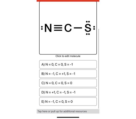 Solved Draw the Lewis structure of NCS- (with minimized | Chegg.com