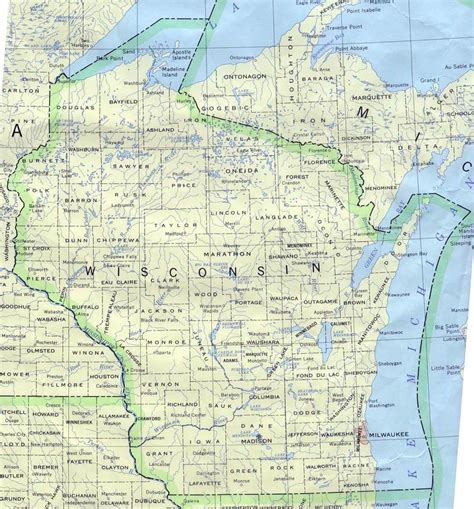 Wisconsin Map: Explore the Beauty of Wisconsin