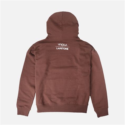 LAPSTONE X VIOLA X IVERSON "SPLIT FACE" HOODIE - BROWN ...