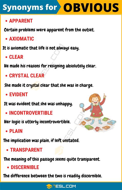 111+ Synonyms for "Obvious" with Examples | Another Word for “Obvious ...
