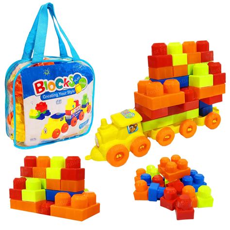 FunBlast Building Blocks for Kid – DIY Building Blocks for Kids, Train ...