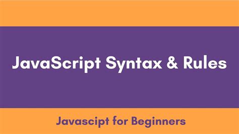 Image result for Syntax JavaScript Rules