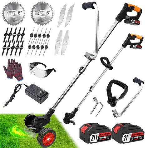 Buy Weed Wacker Eater Cordless, Electric Weed Trimmer Battery Powered ...