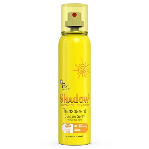 Use Transparent SPF 30 Sunscreen Spray from Fixderma – Fixderma Skincare