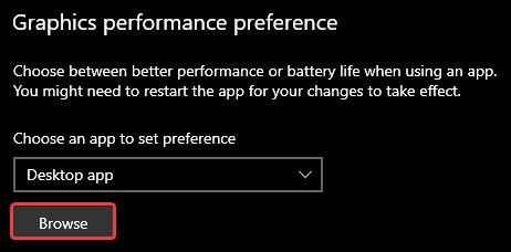 Rezultat imagine pentru Graphics Performance Preference