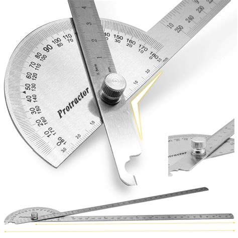Buy Protractor Angle Protractor Two Arm 11.8in /30cm,9.84in / 25cm,10in ...