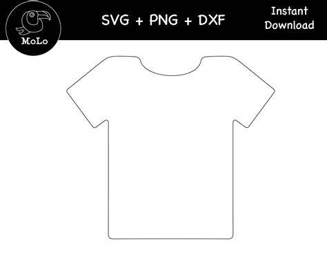 Buy T-shirt Template T Shirt Outline Cricut SVG PNG DXF Online in India ...