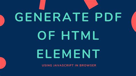 Image result for HTML Generate PDF JavaScript with Picture