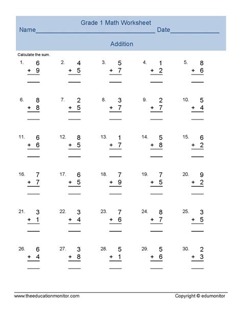 Printable 33+ Worksheet for 1st Graders – Printable PDF Template