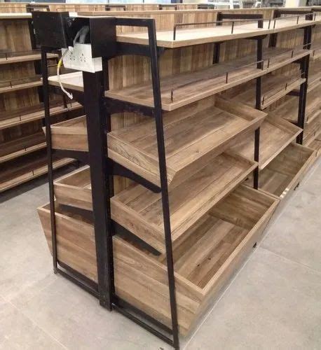 Supermarket Wooden Racks - Wooden Supermarket Gondola Rack Manufacturer ...