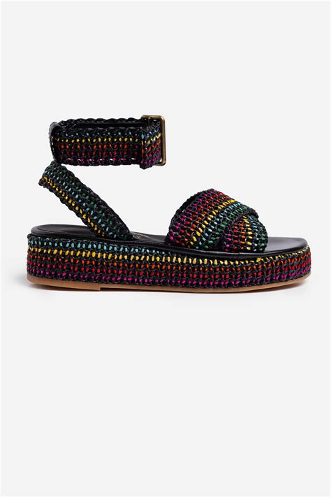 Buy RAFFIA SANDAL | Johnny Was
