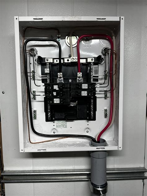 This is a 50amp sub panel I’ve installed in my garage and after I ...