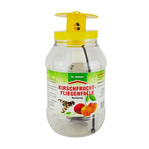 Cherry fruit fly trap by Dr. Staehler - fully including fruit fly bait