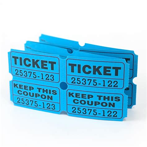 DGBDPACK 200 Raffle Tickets, 50/50 Double Ticket, Bold Numbers for Easy ...