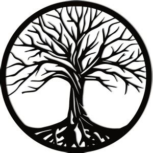 CenturianKraft Tree of Life Metal Wall Decor Black Wall Hanging ...