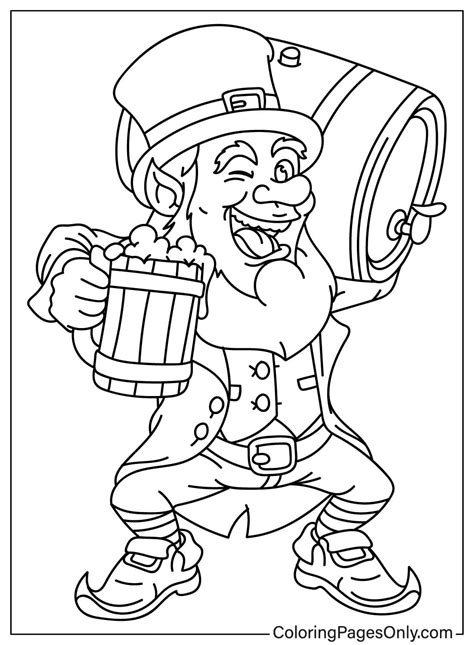 Leprechaun Coloring Pages For Kids