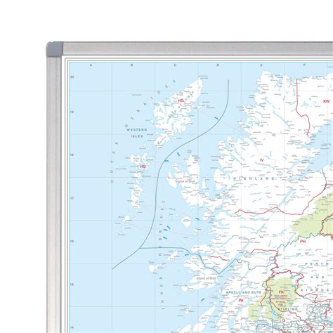 UK Postcode Wall Map - Postcode Areas Map of Great Britain & NI