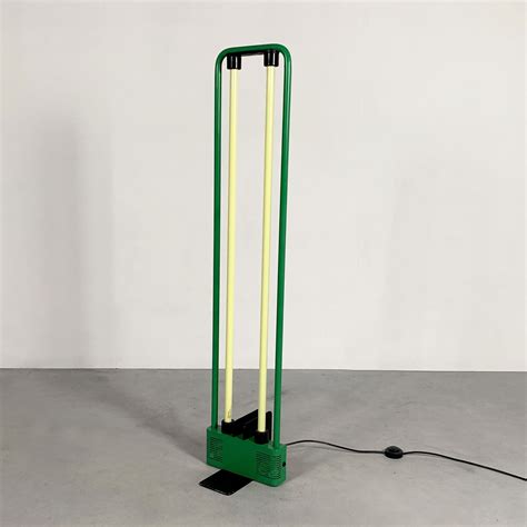 Green Fluorescent Floor Lamp by Gian N. Gigante for Zerbetto, 1980s ...