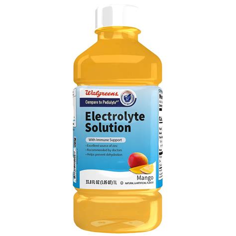 Walgreens Electrolyte Solution With Zinc Mango | Walgreens