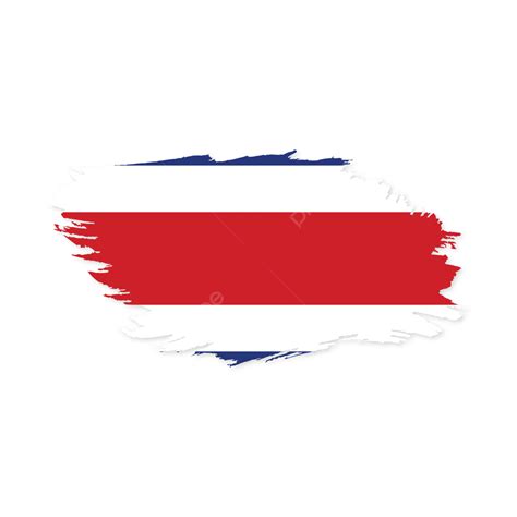 Flag Of Costa Rica With Transparent Background Vector, Costa Rica ...