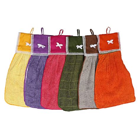 Kuber Industries 6 Piece 144 GSM Cotton Washbasin Napkin Towel Set ...