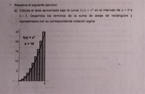 Solved: Resuelve el siguiente ejercicio: a) Calcula el área aproximada ...