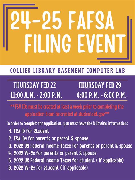 Office of Student Financial Aid Events