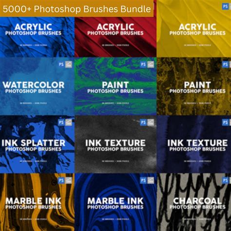 Ultimate Photoshop Brushes Bundle - 5,000+ High-quality Digital Art ...