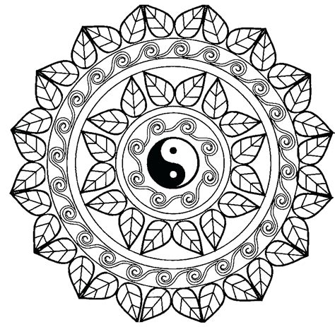 Mandala Coloring Pages Advanced Level Printable at GetColorings.com ...