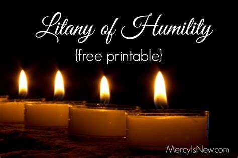 Image result for Litany of Humility Printable PDF