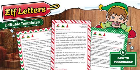 Elf Christmas Eve Hello/ Elf Christmas Eve Goodbye Letter