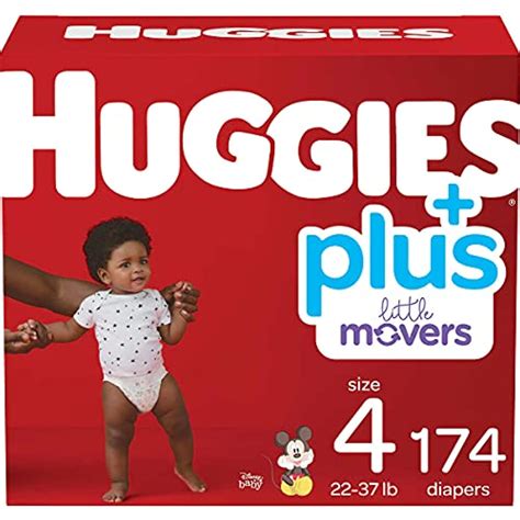 Huggies Plus Diapers, Size 4, 174 Count - Walmart.com