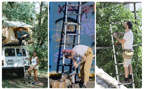 WB WELBUILT - CREATION WITH PERFECTION Aluminium Telescopic Ladder (4.4 ...