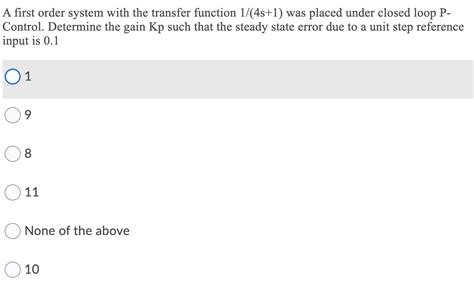 Image result for First Order Transfer Function