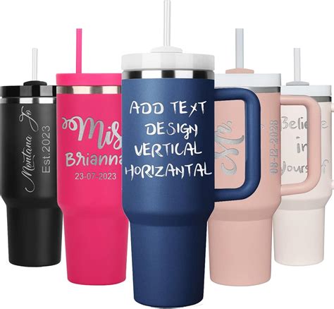 Amazon.com | Personalized Tumbler with Name Text, 40oz Personalized ...