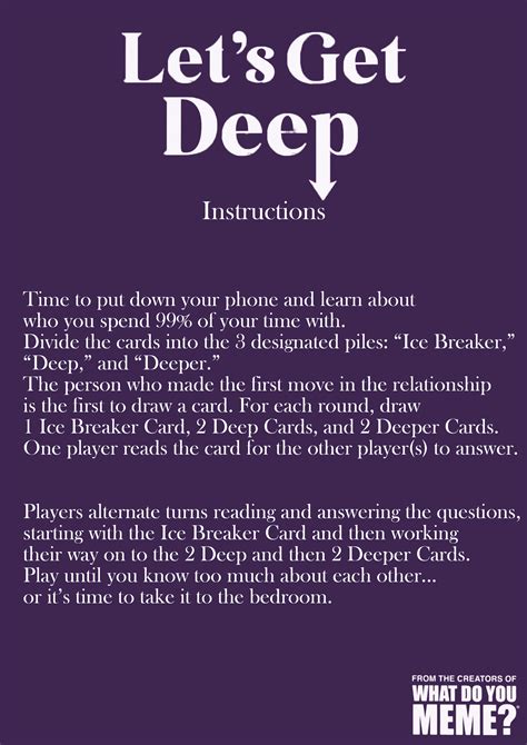 Let’s Get Deep PDF - Deepest Game For Couples - EditionCards