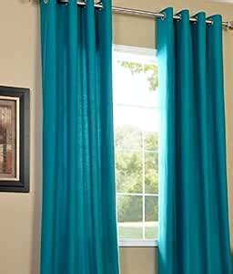 Buy Homesazz Plain Polyester Floral Door Curtains-Set of 2 Online at ...