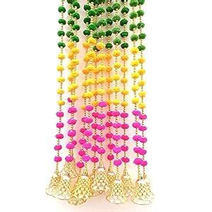 DSCYENTES® Pom Pom Door Side Hangings for Decoration, Ganesh Chaturti ...