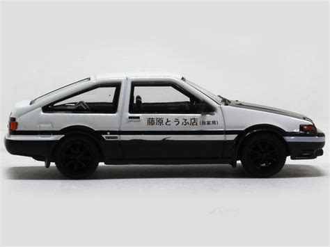 Toyota AE86 black bonnet 1:64 TimeMicro diecast scale miniature car ...