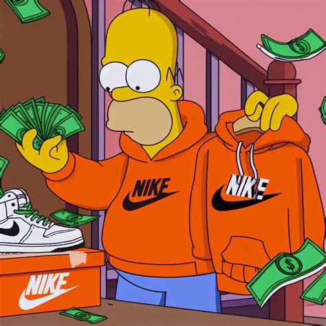 Homer Simpson Sneakers Nike | Graffiti cartoons, Simpsons cartoon ...
