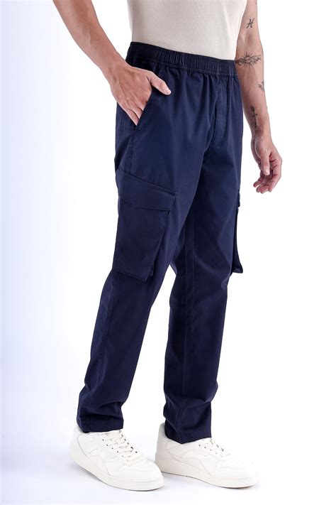 Feather Light Tailored Cargos In Blue