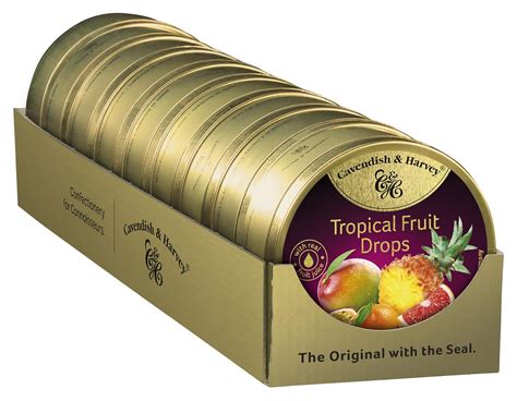 CAVENDISH & HARVEY TROPICAL PINEAPPLE FRUIT DROPS - 200GRAM GERMANY ...