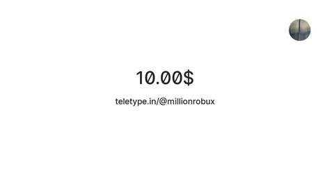 10.00$ — Teletype