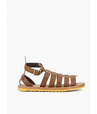 Knotty Derby Men's Hagrid Six Strap Gladiator Brown Sandals and ...